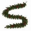 9 FT Artificial Christmas Garland with Berry and Pinecone Accents