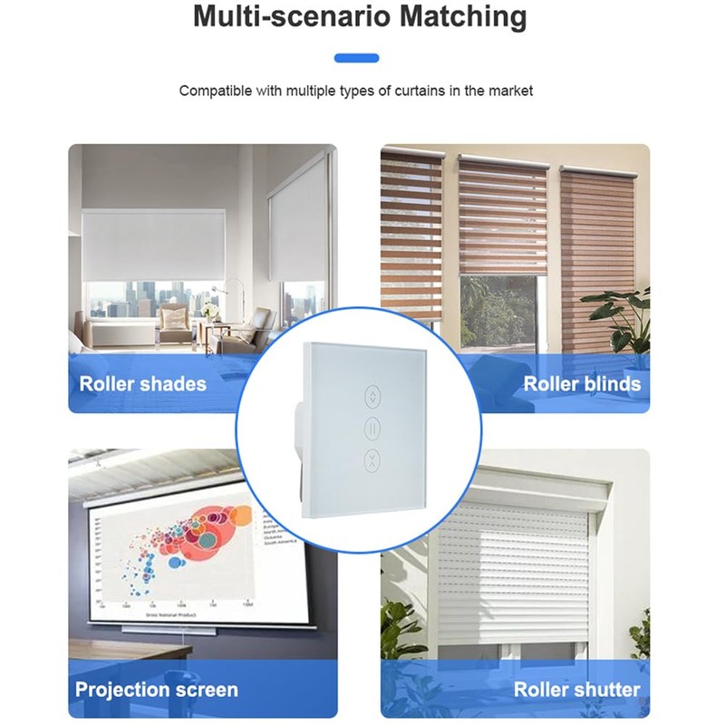 Nicoone Smart WiFi Roller Shutter Switch, Roller Shutter Timer, Voice