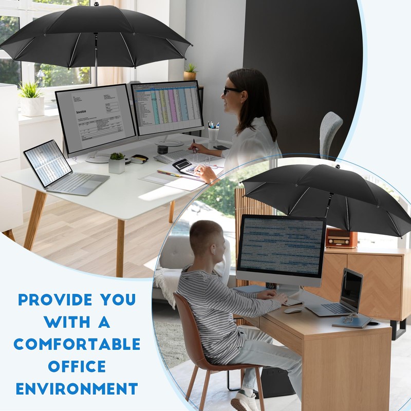 Nuanchu 2 Pcs Adjustable Office Desk Shade and Cubicle Shade