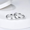 KAMASATO 4mm Stainless Steel Rings women men High Polished Dome