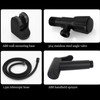 G1/2 Black Stainless Steel Handheld Toilet Bidet Sprayer Set Attachment