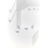 Gold & Deer G-DIA Moissanite 5-part one-touch earrings 1 carat