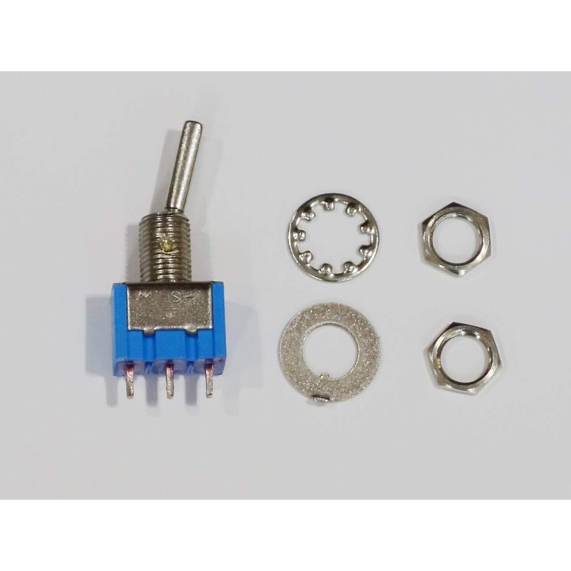 Mini Switch for Guitar/Effector/Electronic Circuit, ON-ON Type, 1 Circuit, 2