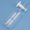 Labasics Draining Tunnel, Teflon Tap, High Borosilicate Glass, Not Graduated,
