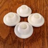 Eames Replacement Chair Glides x4 - 13/32” White With Brown