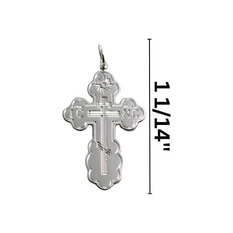 Needzo Enameled Sterling Silver Pysanka Egg and Three Bar Cross
