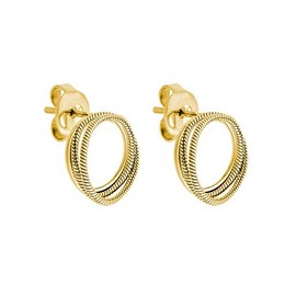 Liebeskind Berlin Ladies’ Stud Earrings, Stainless Steel, Stainless Steel, Gold