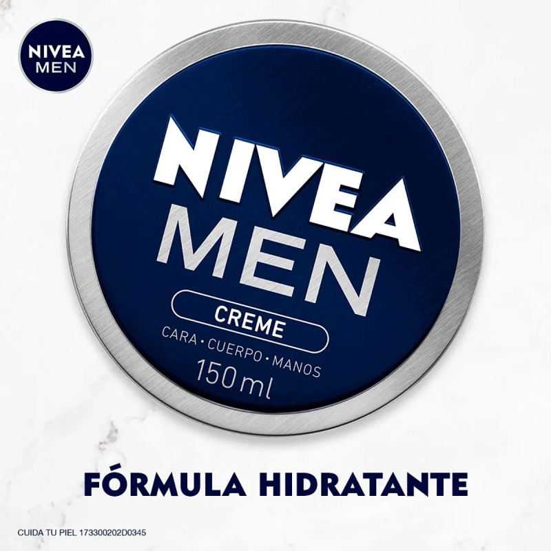 Crema Humectante Nivea Men Cara Cuerpo Manos 150 Ml