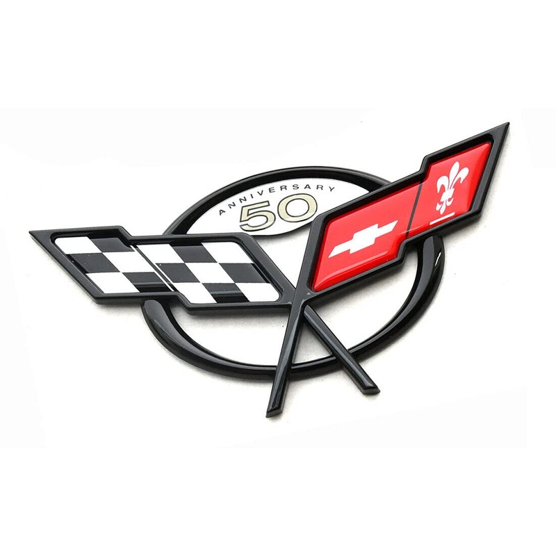 2Pc Nose & Trunk Lid Emblem Set for 2003 Corvette