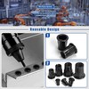 Glarks 250pcs Thread Half Hexagonal Rivet Nuts Set M3 M4