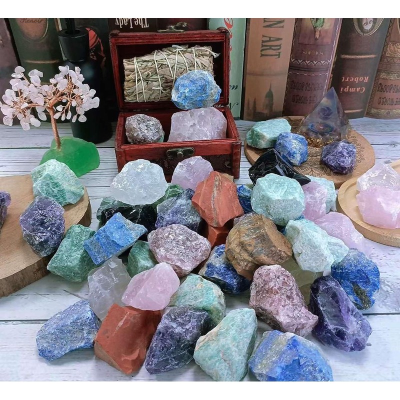 XIANNVXI Moonstone Large Rough Stone Crystals Premium Waterstone Moonstone Real