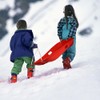 Plastic Winter Toboggan Snow Sled Thicken Durable Sleds for Kids
