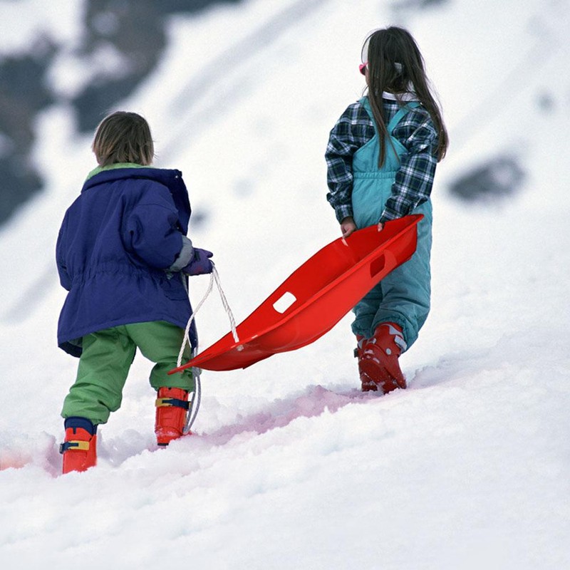 Plastic Winter Toboggan Snow Sled Thicken Durable Sleds for Kids