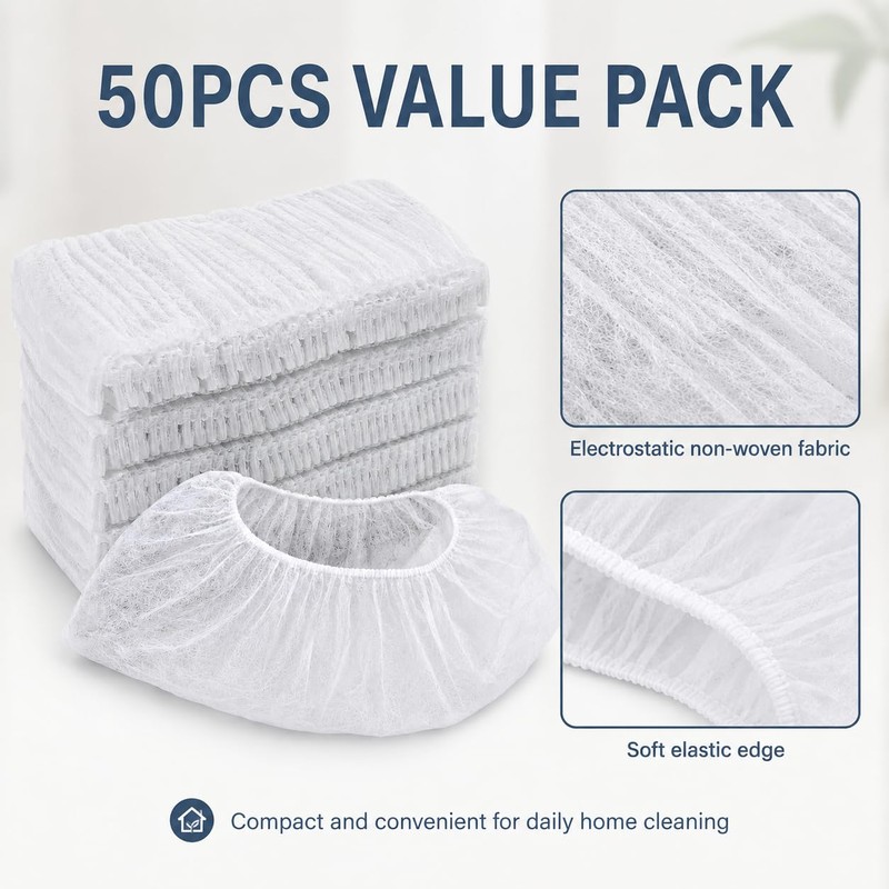 50 Pcs Disposable Broom Covers for Pet Hair Removal, Non-Woven