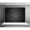 8x6ft(250x180cm) Black Brick Wall Photography Backdrops for Portrait Soft Fabric