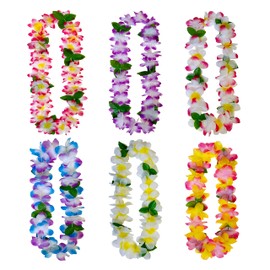 GoodUping 18 Counts Hawaiian Leis, Flower Hair Clip, Headbands and Wristbands, Perfect Luau Party Supplies for Summer Beach Vacations, Essential Party Decorations for Birthday, Graduation, and Wedding