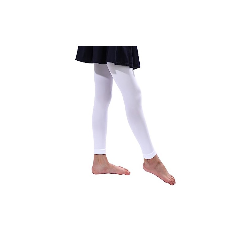 EVERSWE Girl's Microfiber Footless Tights, Ultra Soft Ballet Dance Tights