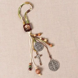 VILLAGE GIFT IMPORTERS Saint Benedict Home Blessing | Features Two Saint Benedict Medals and Crucifix f