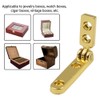 20PCS Jewelry Hinge, 30mm*6mm 90 Degree Side Rail Wooden Box