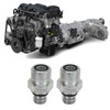 2PCS Turbo Oil Feed Connectors Joint 4940183 Connector Joints Replacement