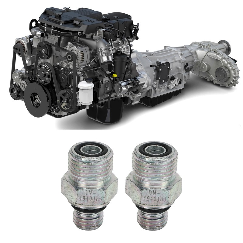 2PCS Turbo Oil Feed Connectors Joint 4940183 Connector Joints Replacement