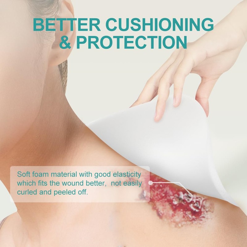 Dimora Silicone Foam Dressing Without Border 4"x 4" Highly Absorbent