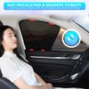 BWEN Window Shades, Magnetic Car Side Window Sun Shade for