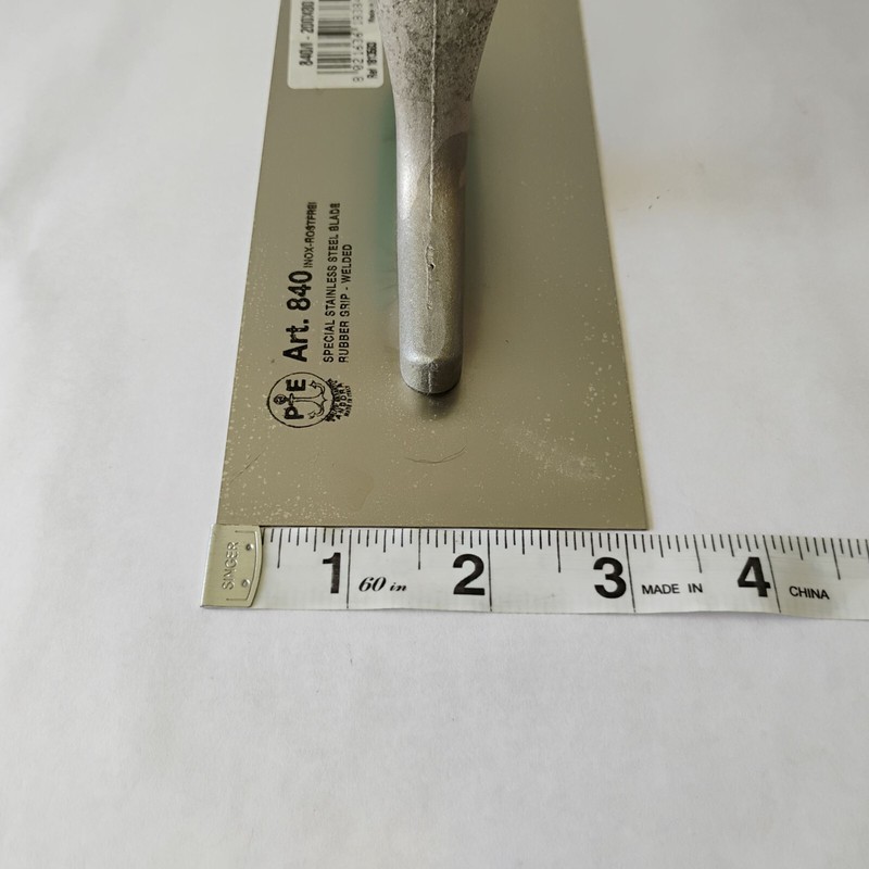 PAVAN NEW Pavan 200x80 Inox Stainless Steel Trowel Rubber Handle