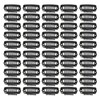 50pcs Hair Extension Clips Set Stainless Steel DIY 8 Teeth