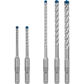 Bosch Professional 5x Expert SDS plus-7X Hammer Drill Bit Set (for Reinforced Concrete, Diameter 5–10 mm, Hammer Drill Accessories), 5 Pieces (1 Pack)