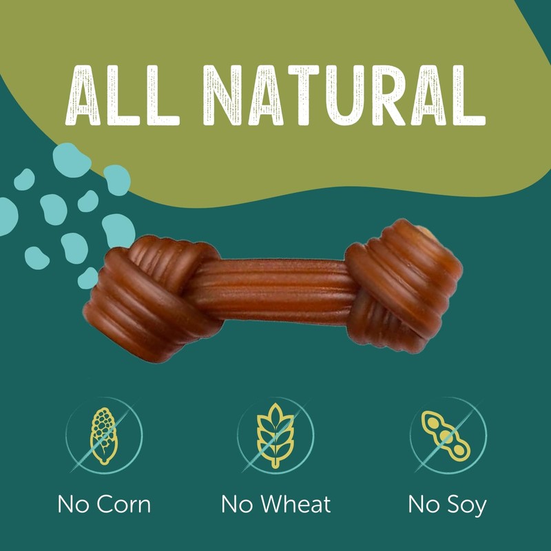 Gnawturals Rawhide Free Dog Chews | Ribbed Bones | for