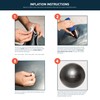 Retrospec Luna Exercise Ball & Pump with Anti-Burst Material, Perfect
