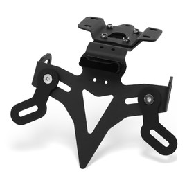 WingFly Motorcycle License Plate Holder, LED Light Motorcycle Number Plate Holder, Adjustable Angle License Plate Holder, Universal Number Plate Holder, for Yamaha MT-07 MT07 FZ-07