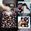 Car Trash Bag Daisy Rainbow Butterfly Car Garbage Bag Hanging