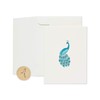 Papyrus Blank Thinking of You Card (Peacock)