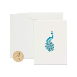 Papyrus Blank Thinking of You Card (Peacock)