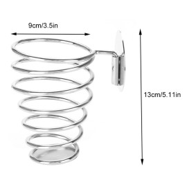 Unbranded Stainless Steel SpiraL Shaped Hairdryer Support Holder Wall Mounted Hair EDVF