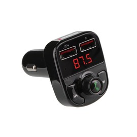 Monster Bluetooth FM Transmitter with 3.1 Amp USB Charging Ports, USB, and USB-A Compatible, Play Music from Your Phone/Tablet/Laptop, etc. Works with Google Assistant/Siri, Hands-Free Calls
