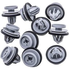 Rexka 10pcs Rocker Panel Door Trim Molding Clips Retainer for Land Rover LR112137 Defender 110, Defender 90, Range Rover, Range Rover Evoque - Multipurpose - Fender Molding Wheel Arch Door