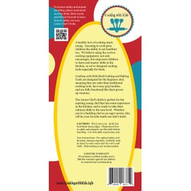 Cooking with Kids - Junior Chef's Knife for Kids (TEAL) - Full Tang, Tapered Demi-Bolster Design, High Performance German Stainless Steel: Real Cooking Tools for Children