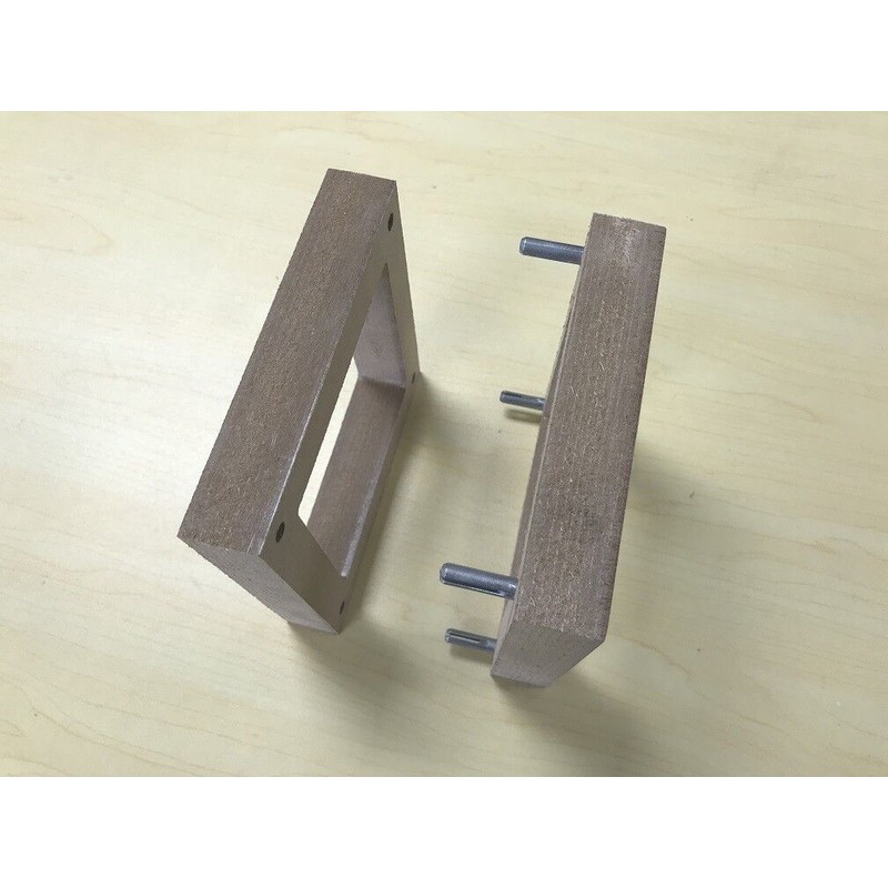 slipGrip 2-Part Foundry Wood Flask for Sand Casting Jewelry Or