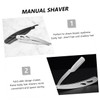 Outanaya 2Pcs Foldable Stainless Steel Beard Razor Lightweight Manual Shaver