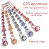 Silicone Baby Pacifier Clips for Boys and Girls, Pack of