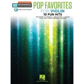 Pop Favorites Violin Easy Instrumental Play-Along Book and Audio 000232238