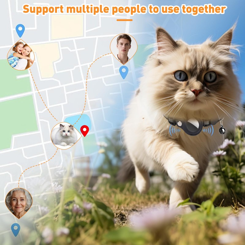 GPS Tracker Cat, GPS Tracker for Pets, Cat Tracker Collar,