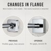 G-Promise All Metal 12-Inch S Shaped Shower Arm with Flange