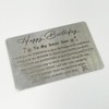 Happy Birthday Gifts Engraved Wallet Card For Son From Mom,