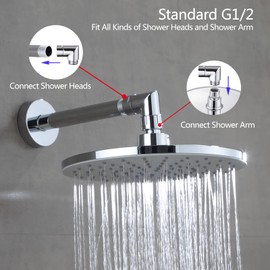 LUOFANT Shower Head Elbow Adapter, Shower Arm Elbow Adapter for Hand Showers and Wall-mounted Showers，Shower Arm Extension (90degree）