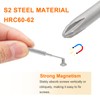 sourcing map 5pcs PH00 Phillips Screwdriver Bit 5/32" Hex Shank