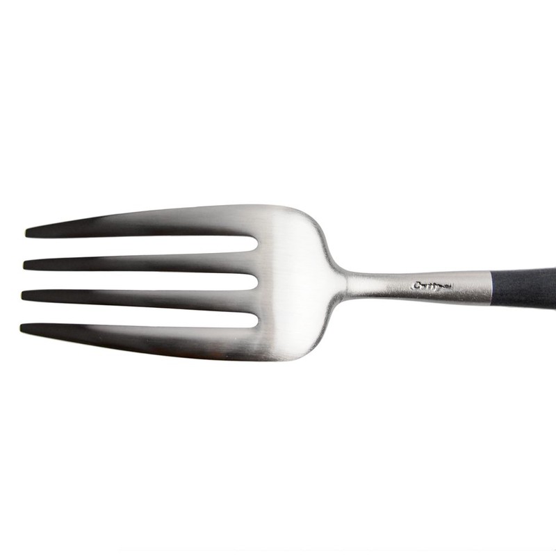 Cutipol GOA GO07 Dessert Fork, Black, 7.3 inches (18.5 cm)